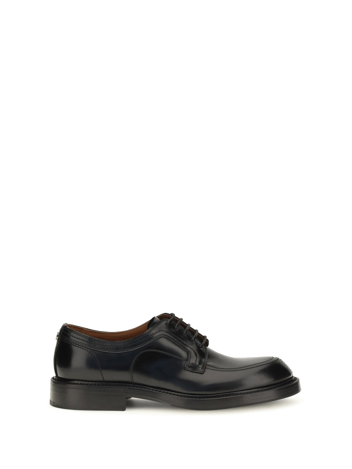 Dolce & Gabbana Calfskin Derby Loafers - Black