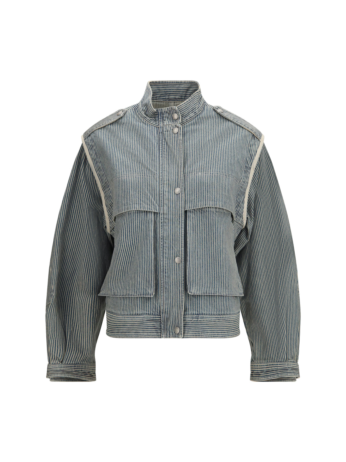 Marant Étoile Edany cotton twill Jacket - Blue/White