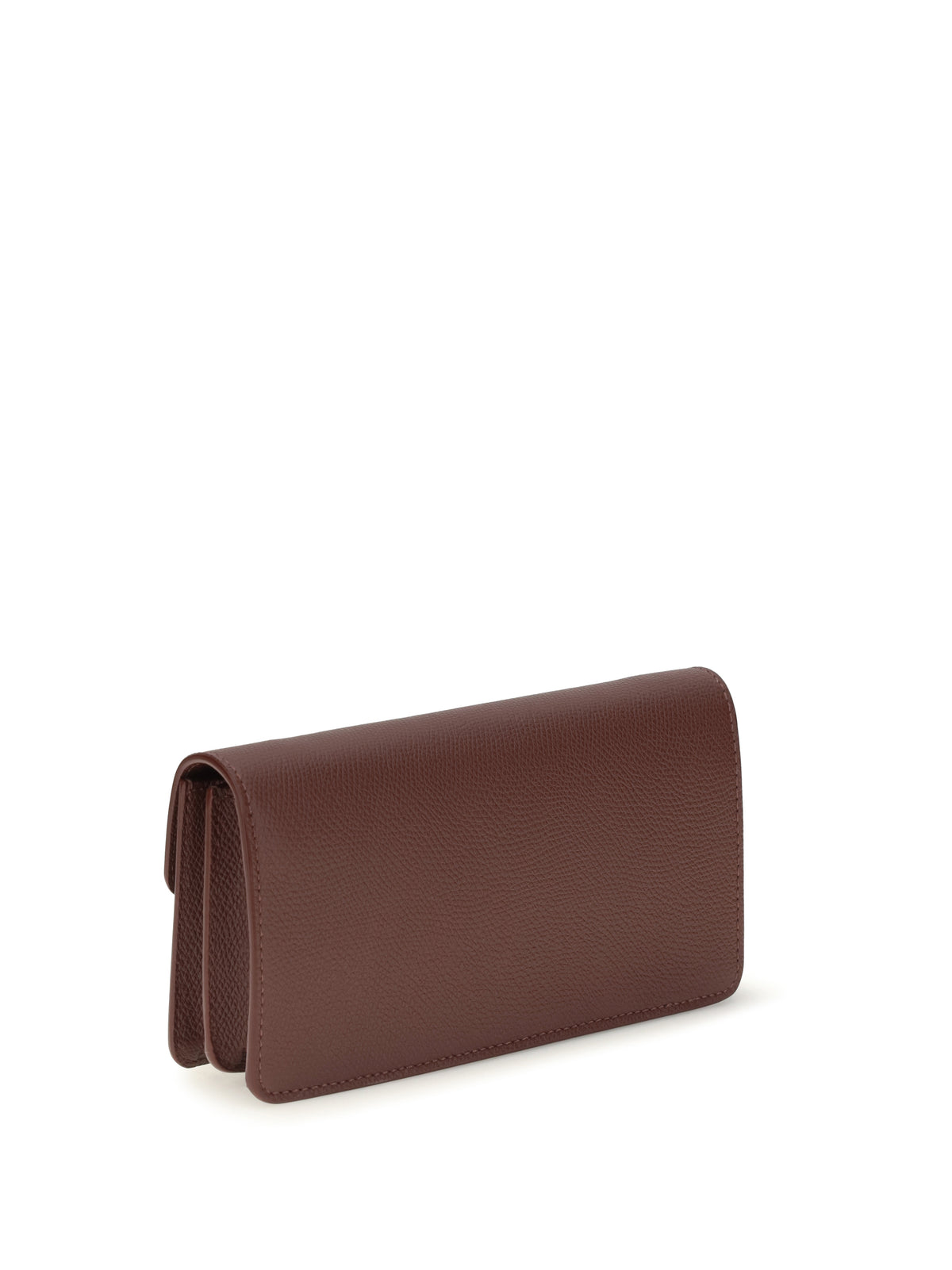 Valentino Garavani VLogo signature grainy calfskin chain Wallet - Rosewood
