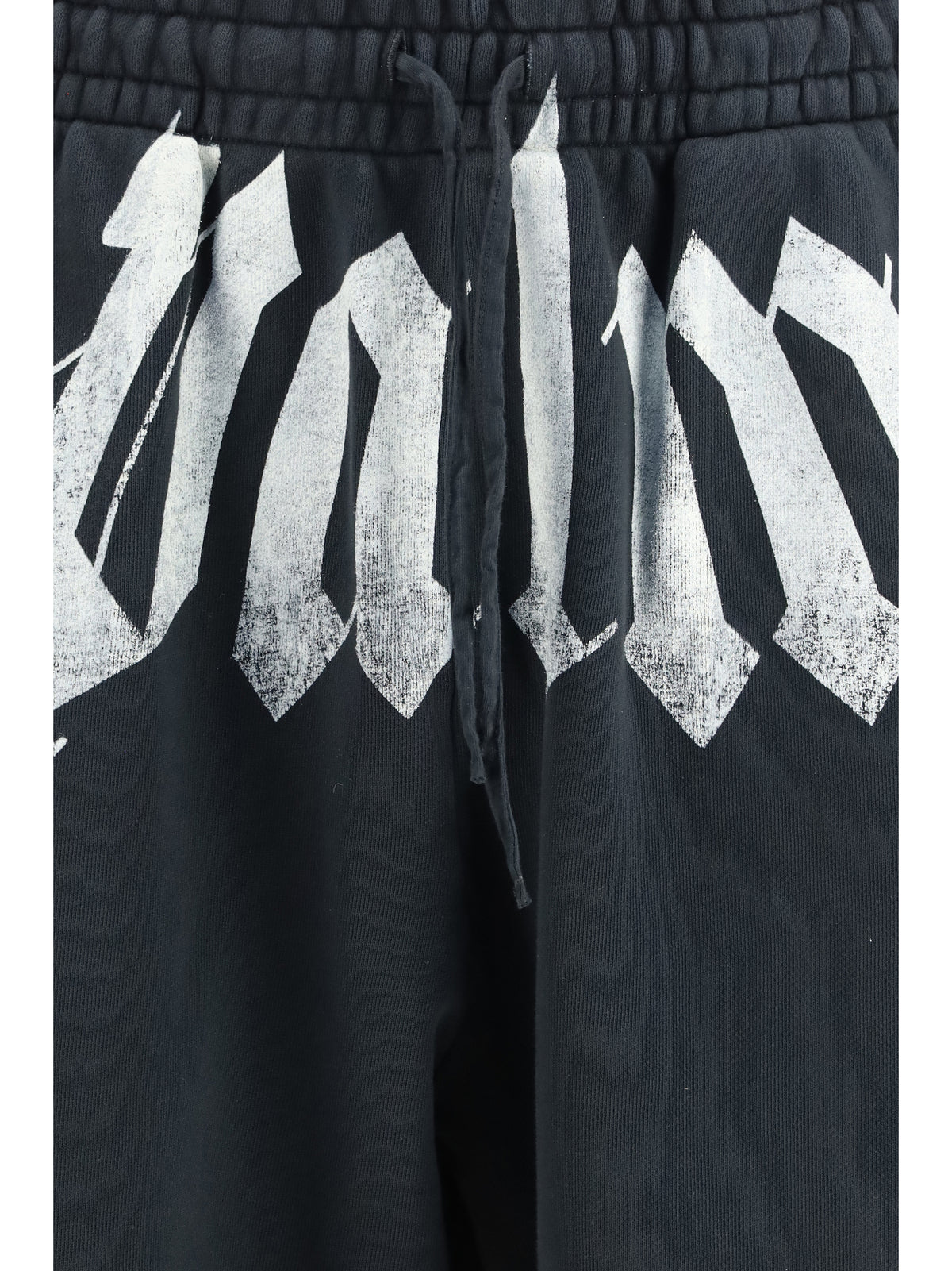 Palm Angels Sweatpants with drawstring and logo - Black-Off White