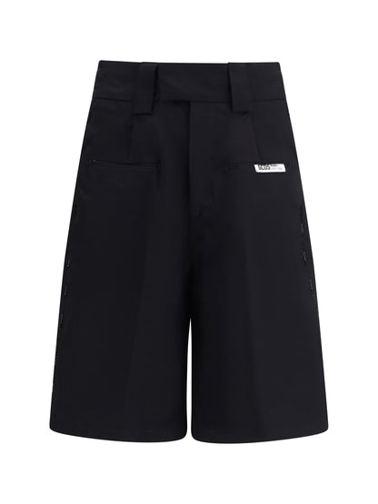 GCDS Shorts with black logo piping - Black/Black