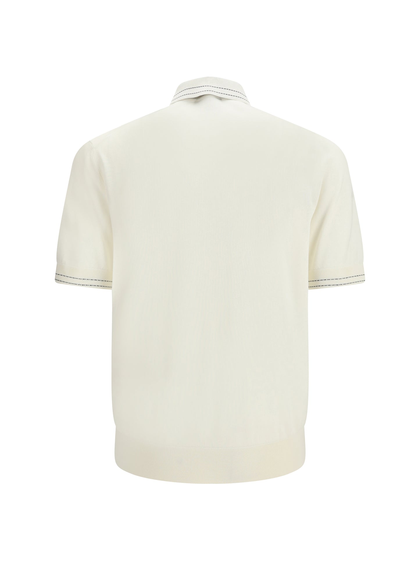 DOLCE & GABBANA Silk Polo Shirt with polo collar and short sleeves