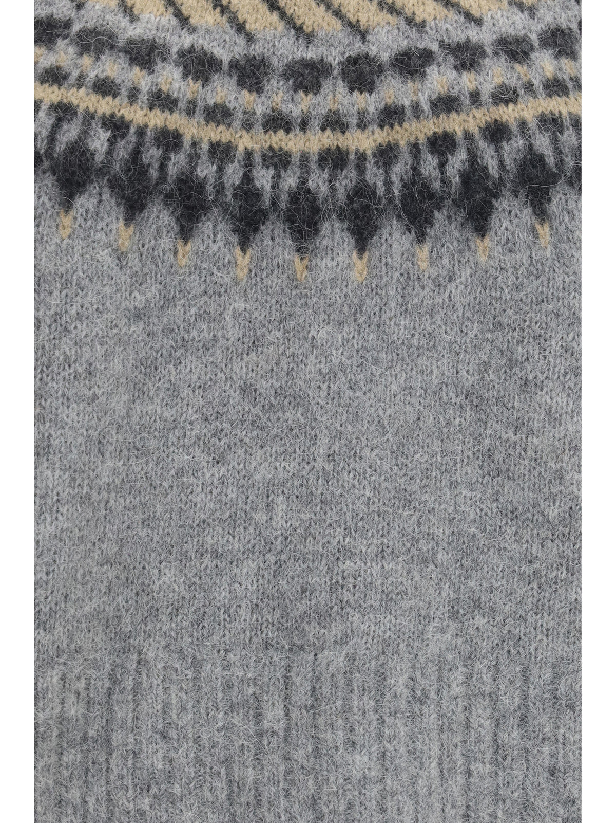 Barbour Annette Fair Isle crewneck Jumper - Grey Multi