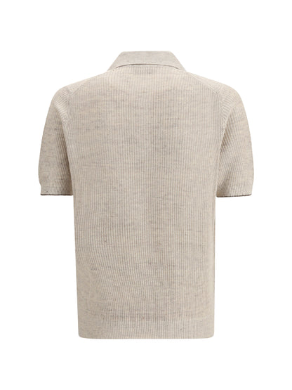 BRUNELLO CUCINELLI Cotton Polo Sweater