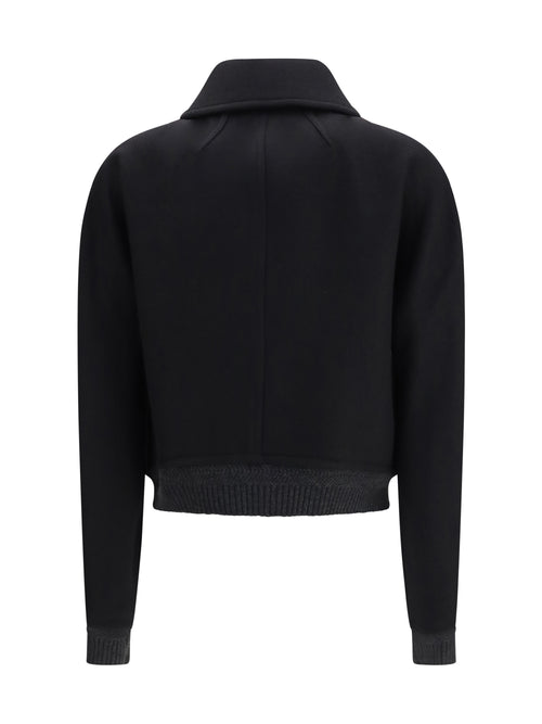 Ami Paris Wool double-breasted Bomber - Noir
