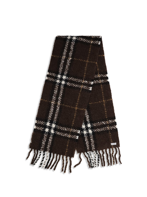 Burberry Alpaca and wool-blend Scarf - Treacle Brown