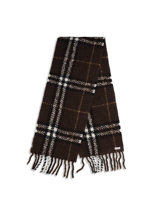 Burberry Alpaca and wool-blend Scarf - Treacle Brown