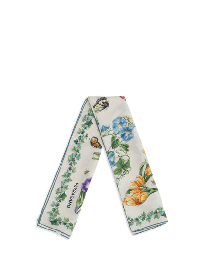 FERRAGAMO Eden print Silk Scarf
