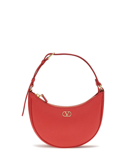 Valentino Garavani Mini Hobo VLogo Signature Shoulder Bag - Rouge Pur