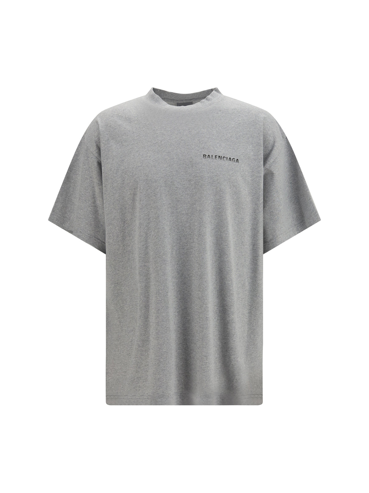 Balenciaga Cotton logo T-shirt - Heather Grey