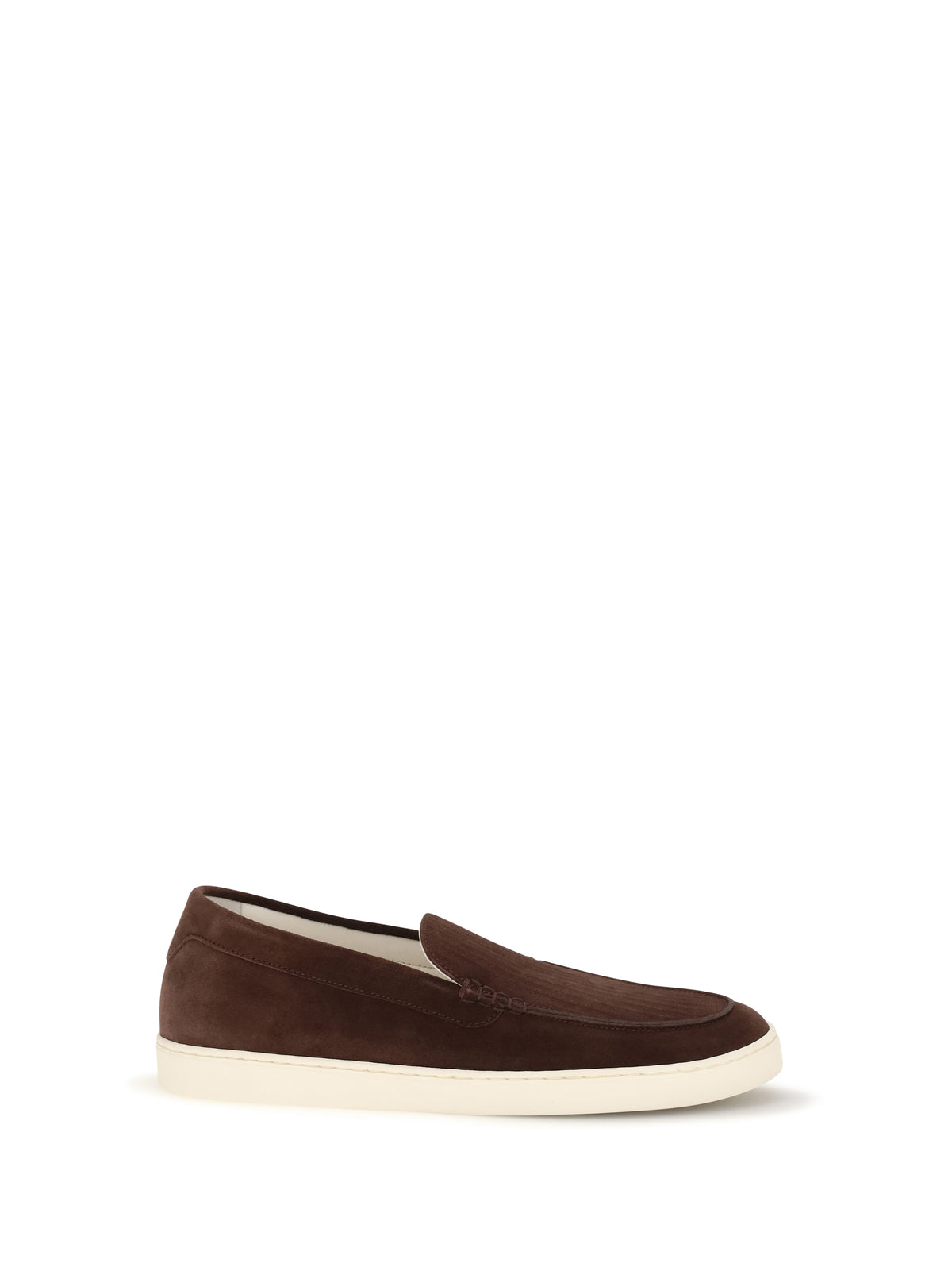 Brunello Cucinelli Suede Loafers - Burgundy