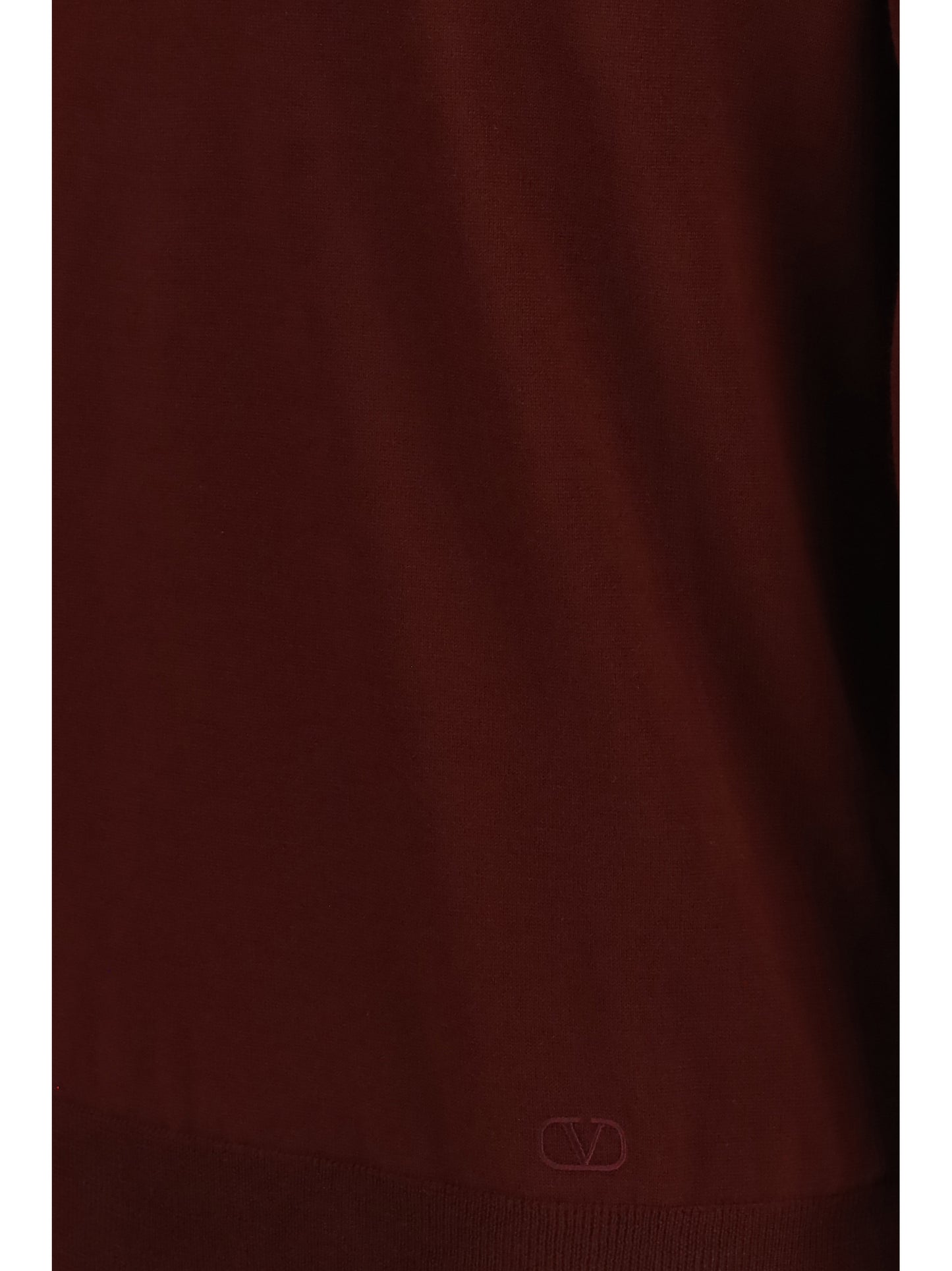VALENTINO Long-sleeve wool Polo with VLogo