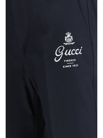 Gucci Compact cotton twill Pants - Ink