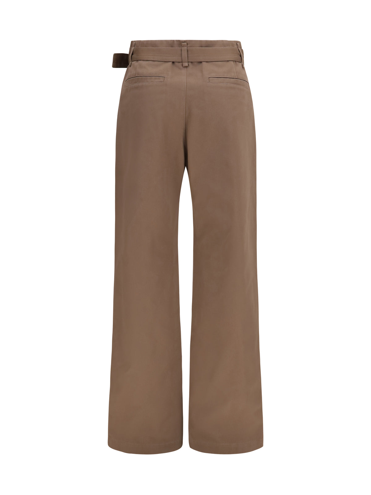 Lemaire Rounded poly-cotton twill Pants - Chestnut