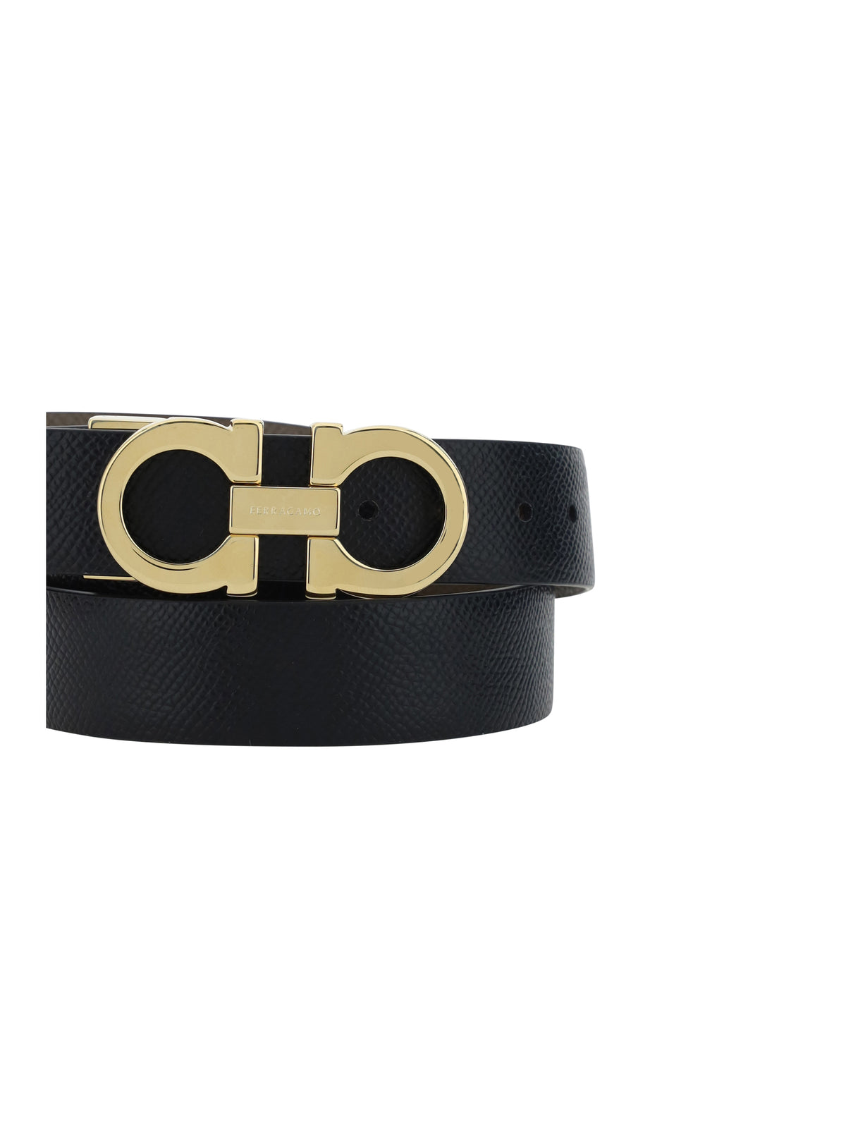 Ferragamo Reversible Belt - Oak/Fawn/Caraway Seed