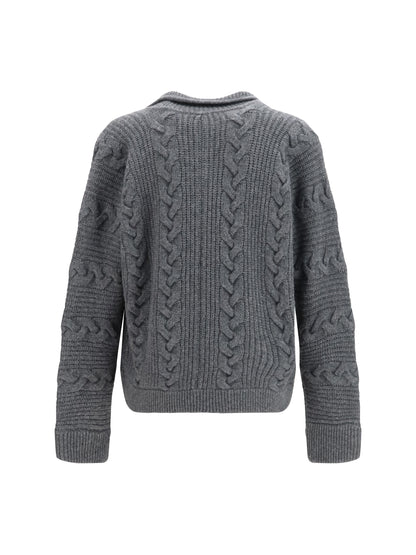 Versace Knitted button Cardigan - Anthracite