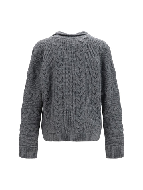 Versace Knitted button Cardigan - Anthracite