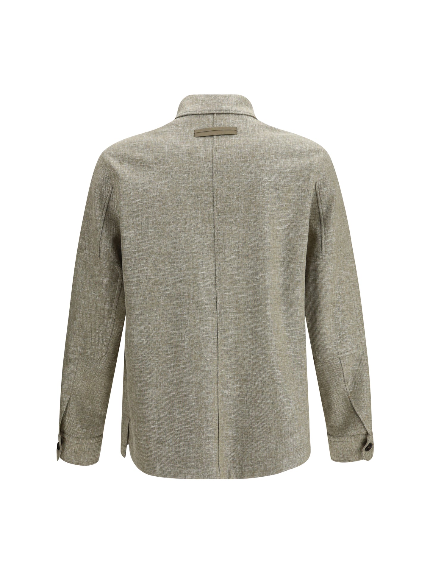 ZEGNA Crossover Overshirt in linen, wool, and silk