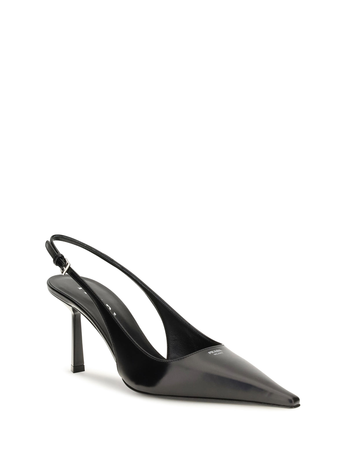 Prada Leather slingback Pumps - Black
