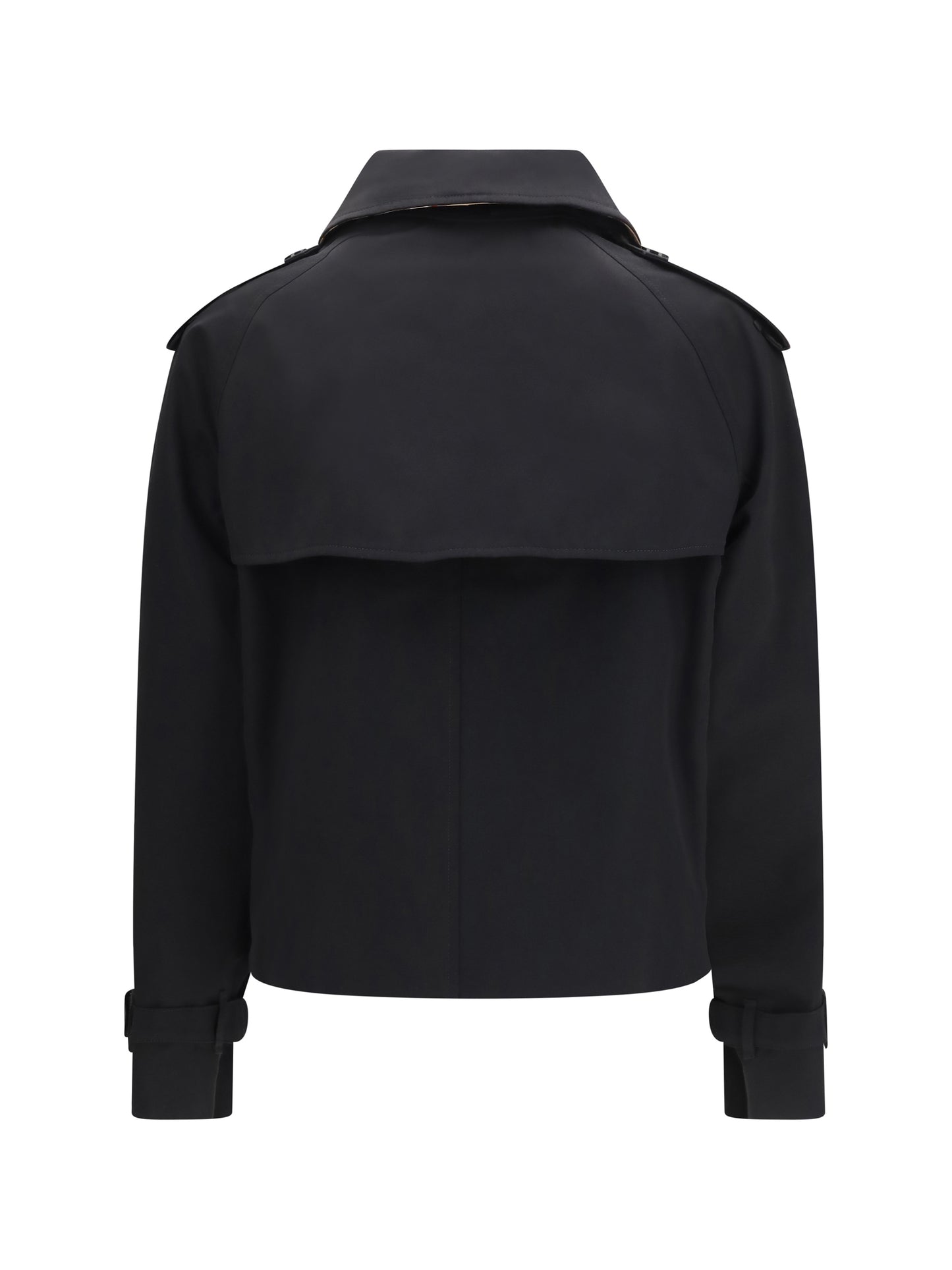 BURBERRY Mayfair cropped Trench Jacket in gabardine