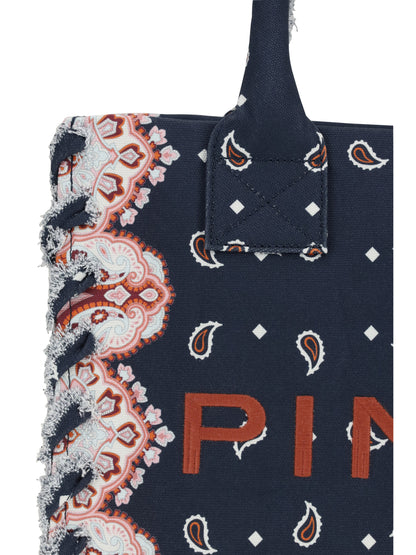 PINKO Canvas Tote Bag