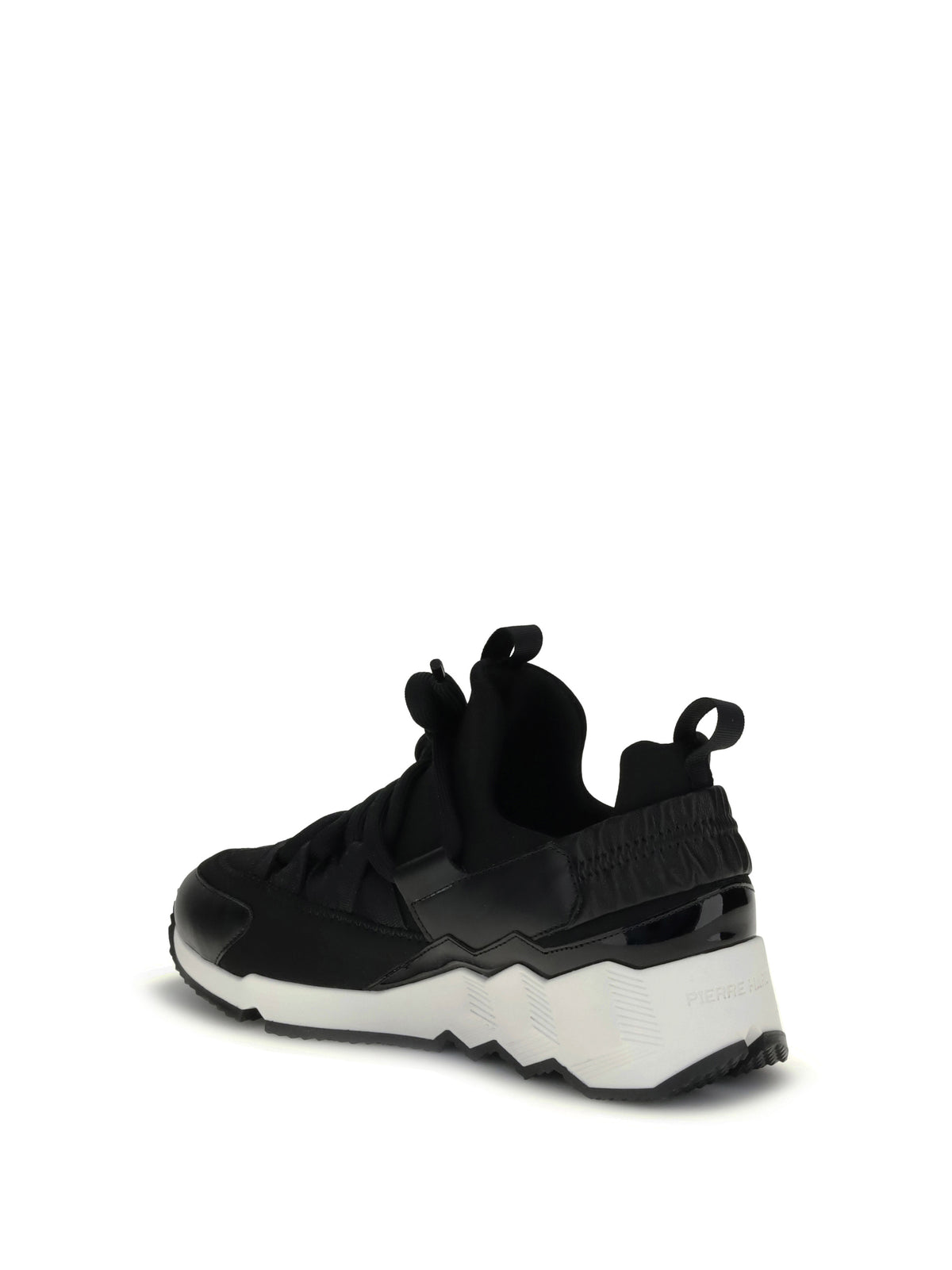 Pierre Hardy Trek Cosmetic Sneakers - Patent Kid Neoprene Calf Black