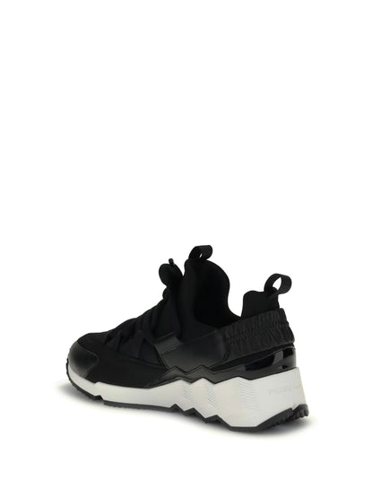 Pierre Hardy Trek Cosmetic Sneakers - Patent Kid Neoprene Calf Black