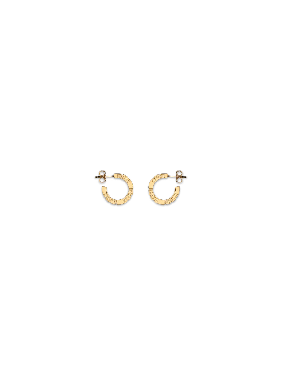 Versace Greca motif Earrings - Versace Gold