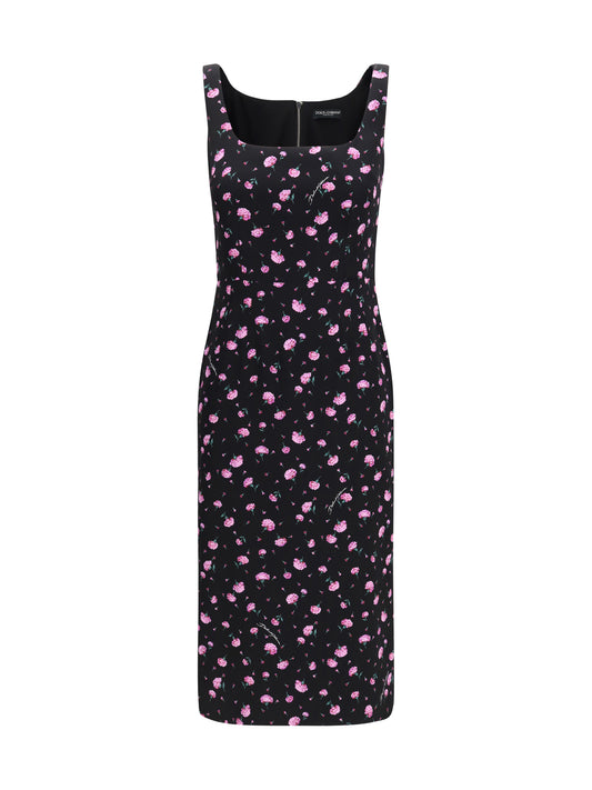 DOLCE & GABBANA Flowers print sheath Dress