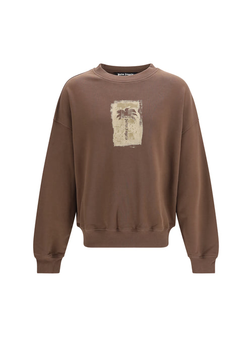 Palm Angels Palm Tree crewneck Sweatshirt - Brown - Khaki