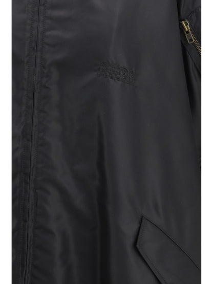 MM6 Maison Margiela Nylon Cape - Black