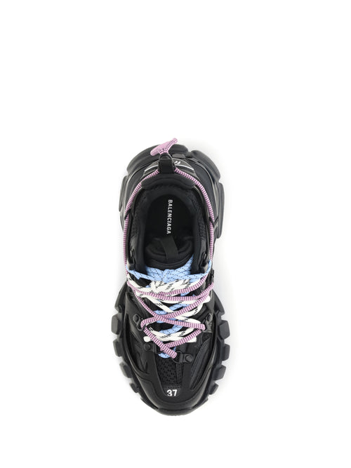 Balenciaga Track Trail Sneakers - Blk/Pink/Blue/Beige