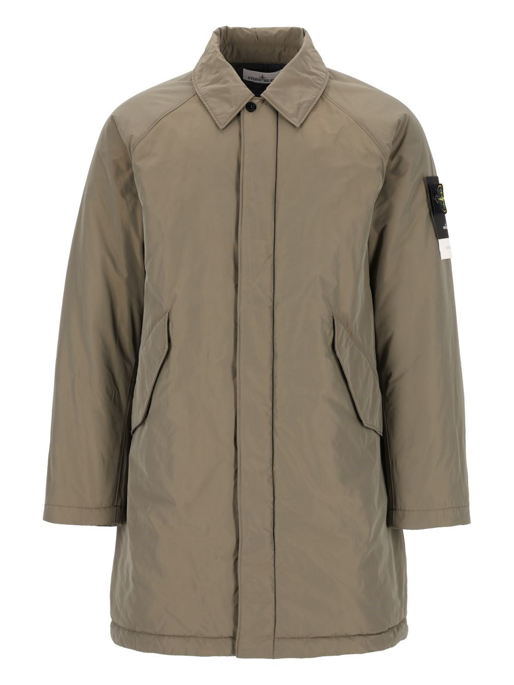 Stone Island "Micro Twill" Padded Coat - Green