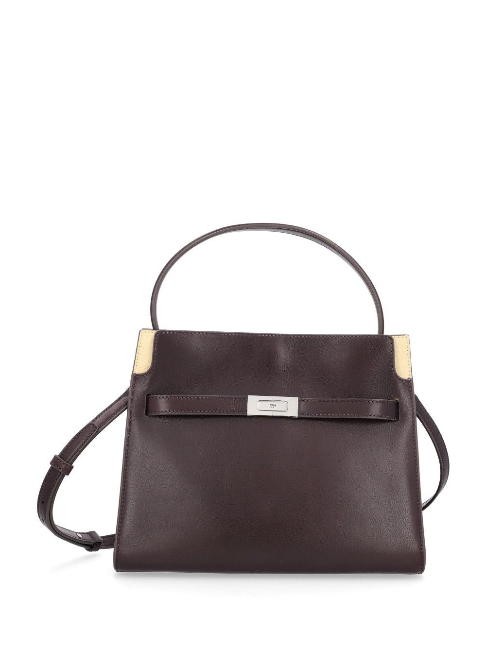 Tory Burch "Lee Radziwill" Small Double Leather Bag - Brown