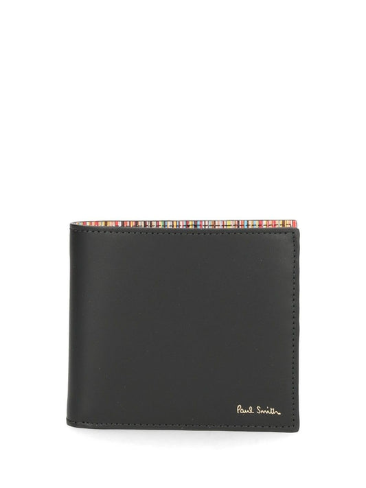Paul Smith Signature Stripe Wallet - Black
