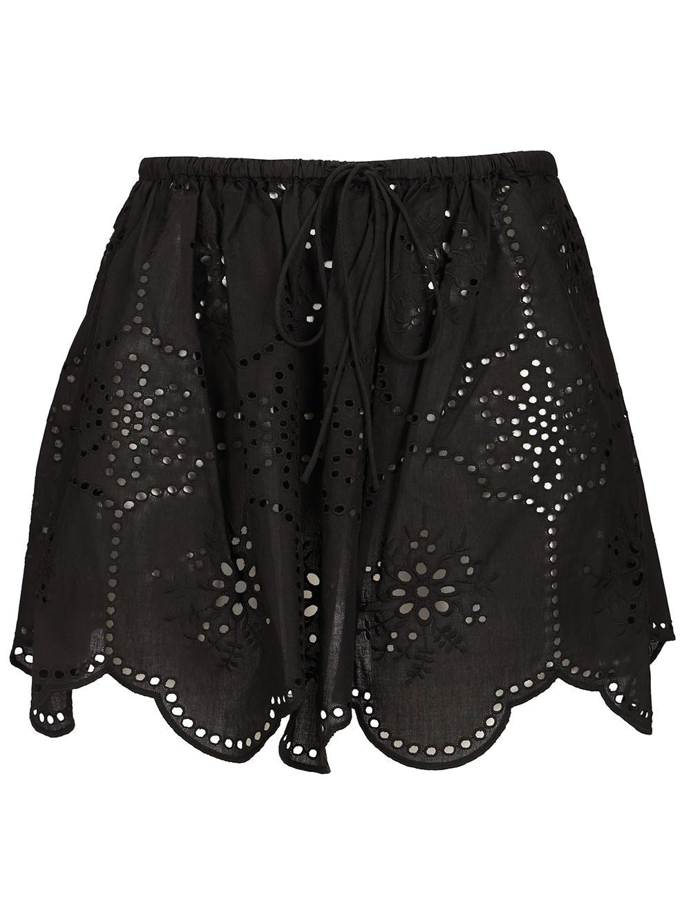 Matteau Embroidered Miniskirt - Black
