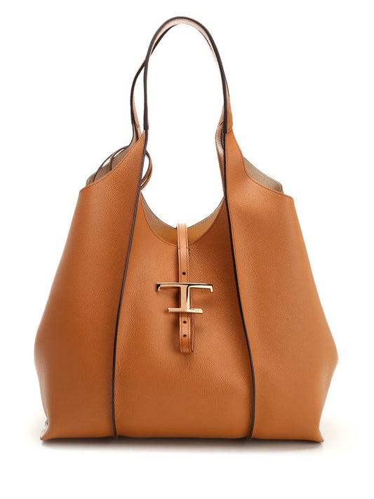 Tod'S Medium "T Timeless" Shopping Bag - Beige