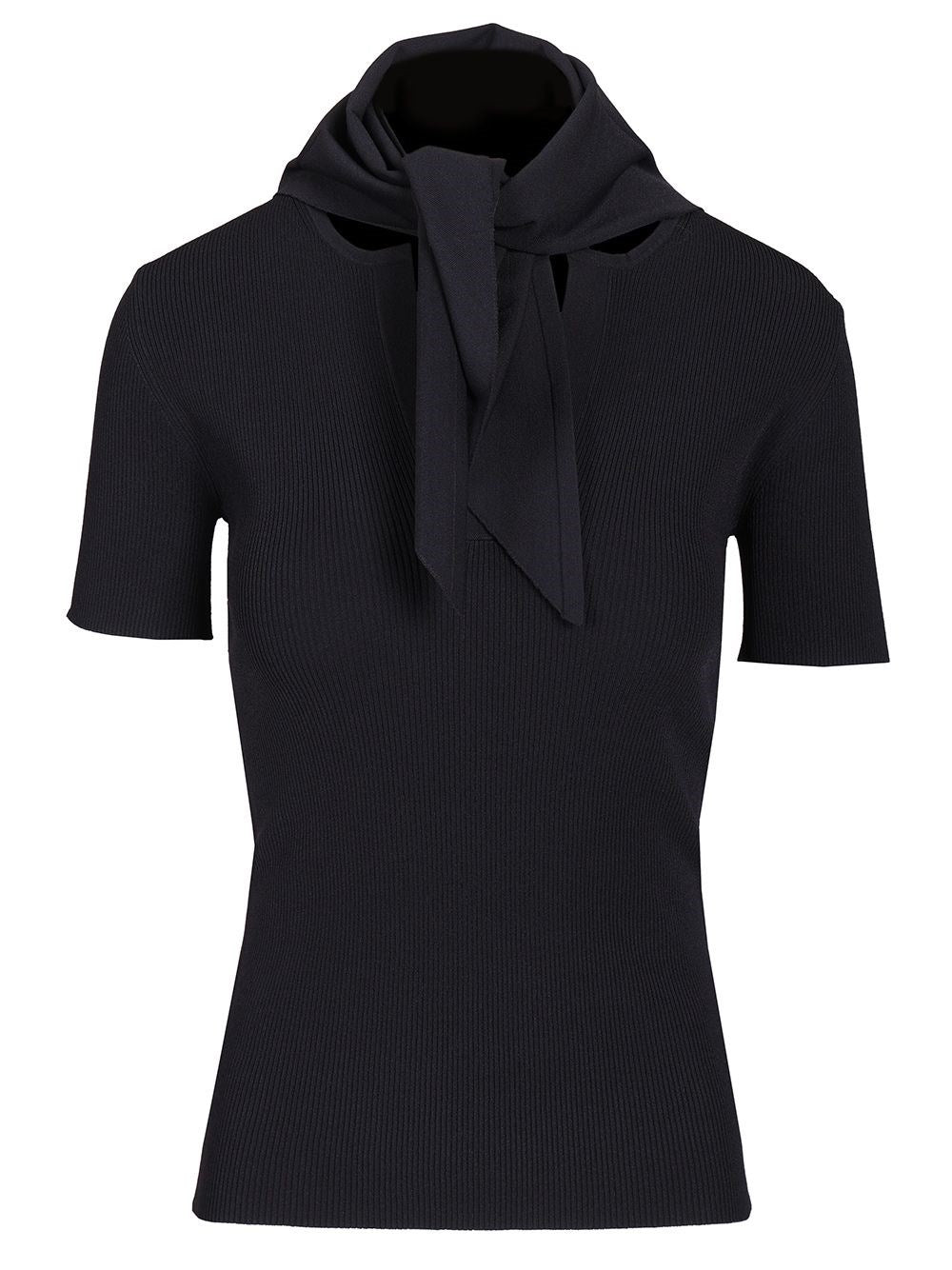 Max Mara Sweater With Scarf - Blue