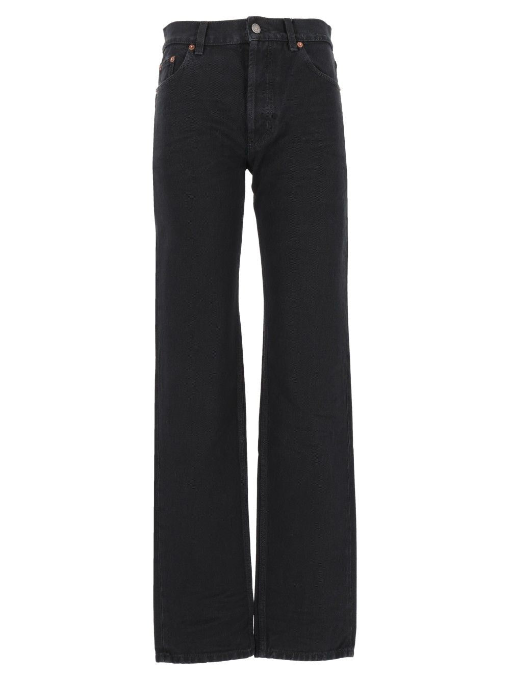 Saint Laurent Straight Jeans - Black