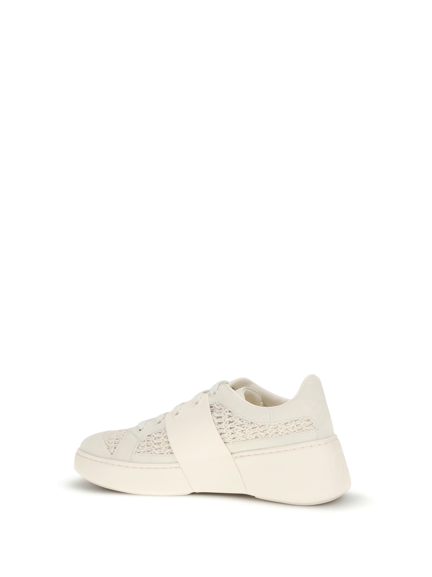 ROGER VIVIER Viv' Skate leather Sneakers with embroderies details