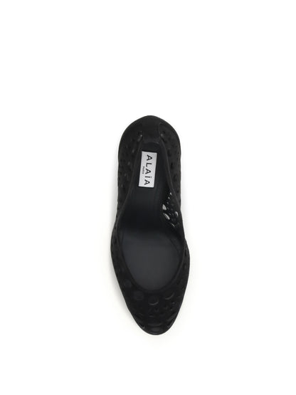 Alaïa Vienne suede Pumps - Noir