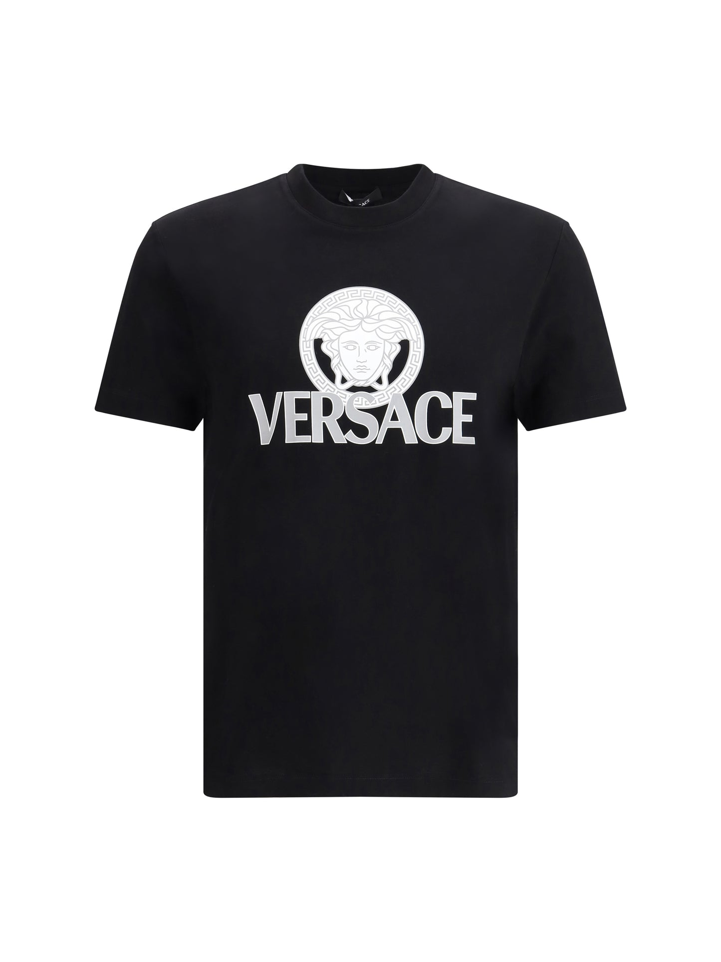 VERSACE Cotton T-shirt with logo