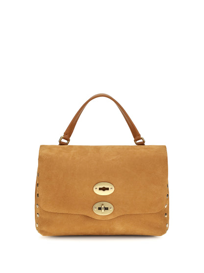 Zanellato Postina Jones suede Top Handle Bag - Brown Brandy