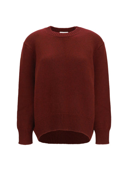 The Row Parth cashmere Sweater - Burgundy Melange