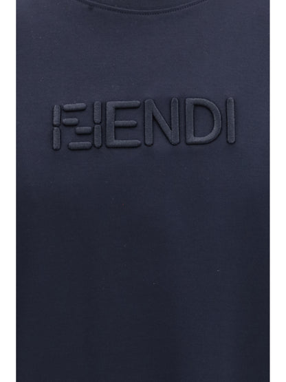 FENDI Cotton T-shirt with embroidered logo
