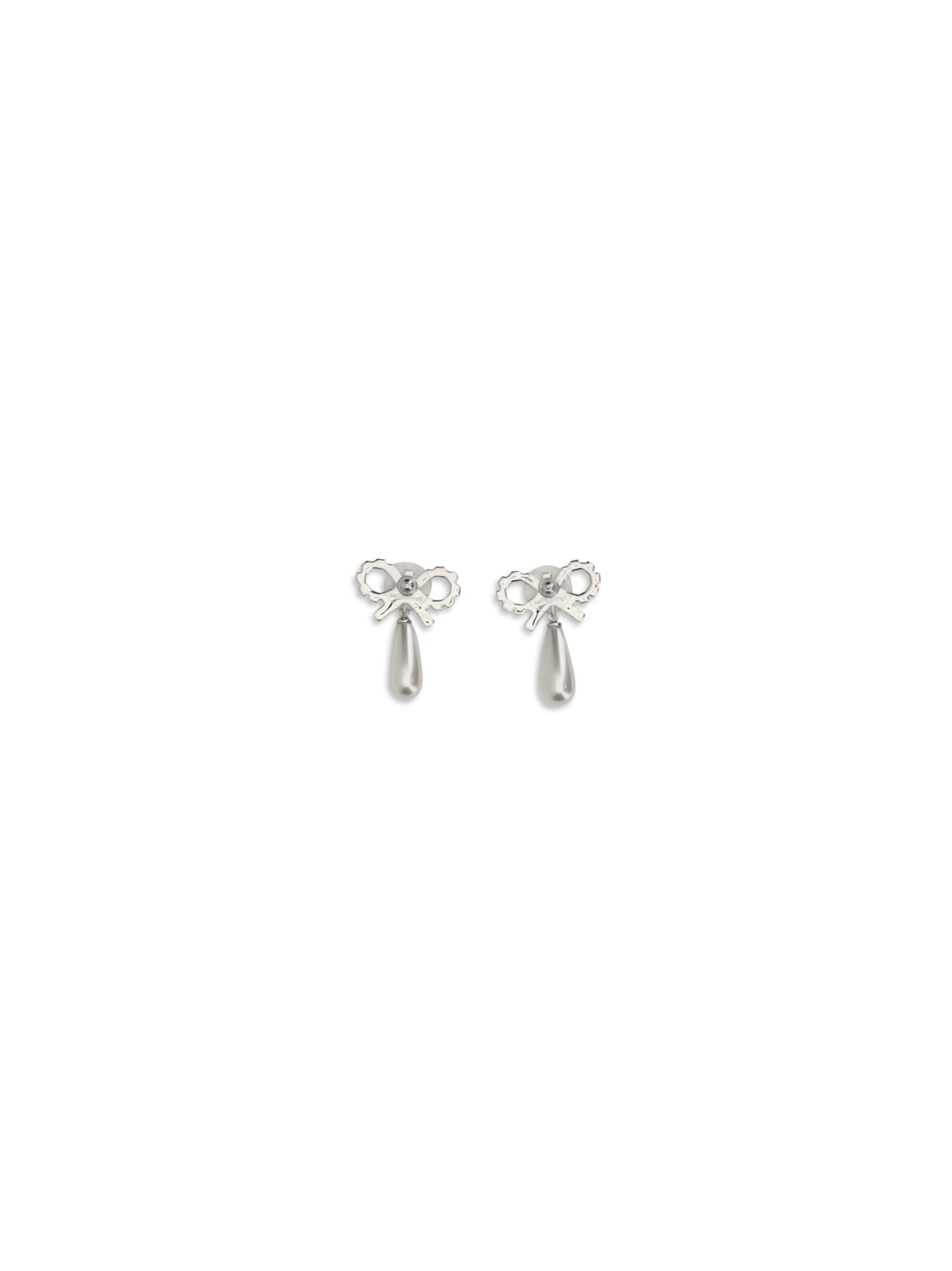 SELF-PORTRAIT Crystal bow pearl Earrings