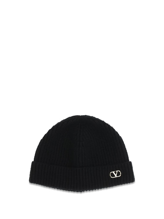 VALENTINO GARAVANI VLogo Beanie in cashmere