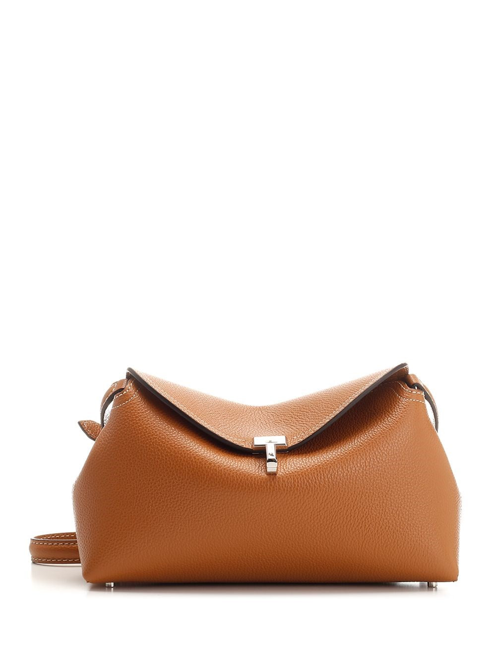 Toteme "T-Lock" Clutch - Brown