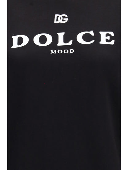 Dolce & Gabbana Cotton logo crewneck Sweatshirt - Black