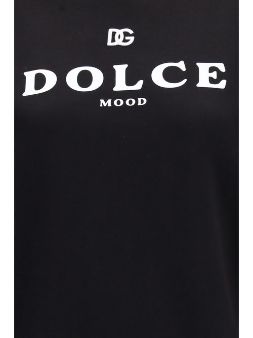 Dolce & Gabbana Cotton logo crewneck Sweatshirt - Black
